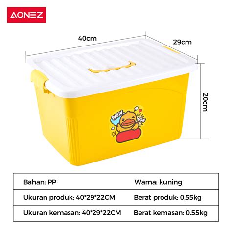 Aonez Kotak Penyimpanan Ukuran Dengan Penutup Storage Box Baju