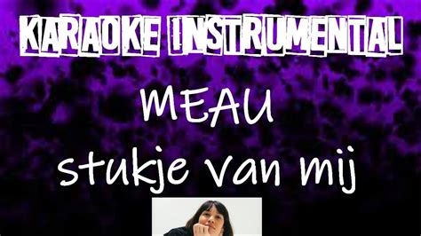 Meau Stukje Van Mij Instrumental Met Tekst Youtube