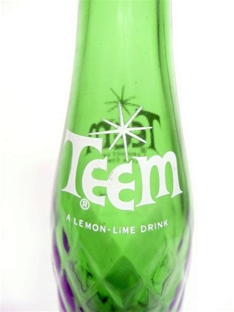 Vintage Acl Soda Pop Bottle Green Version Teem From Pepsi Cola