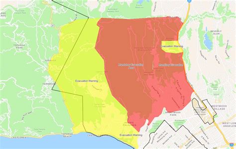 California Fire Map Evacuation Zones