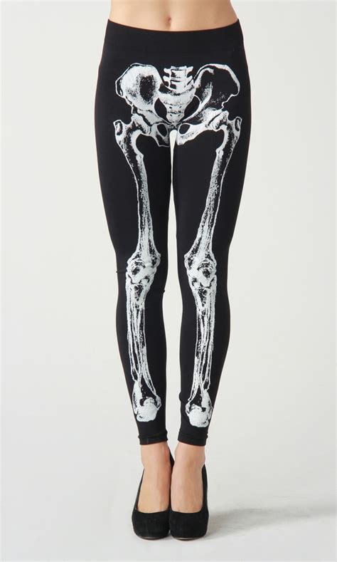 Skeleton Leggings So Creepy But Cool Skeleton Leggings Legging