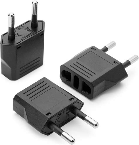 Amazon Rukinovi 4Pcs European Travel Plug Adapter Us To Europe