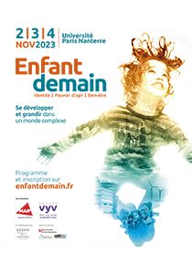 Colloque Enfant Demain Informations Inscriptions