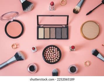 Set Cosmetics Palette Nude Shades Eye Stock Photo 2252065189 Shutterstock