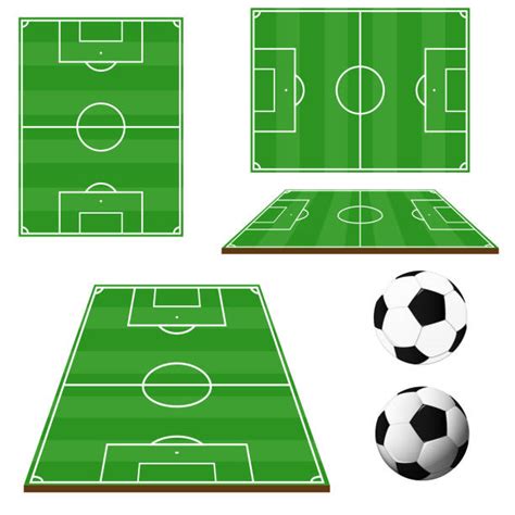 Cancha Futbol Vectores Libres de Derechos - iStock