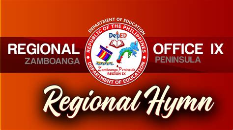 DEPED REGION IX REGIONAL HYMN - YouTube