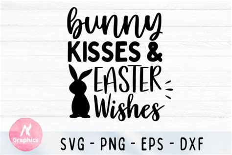 Bunny Kisses And Easter Wishes SVG Graphic By AN Graphics Creative