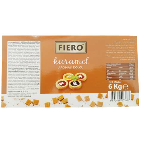 Fiero Karamel Aromalı Dolgu 6 Kg Fiero