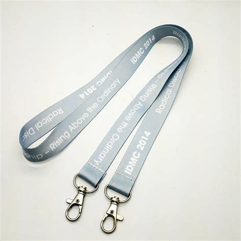 Custom Latest Double Hook Id Card Lanyard Neck Strap Buy Lanyard Custom Double Hook Lanyard Id