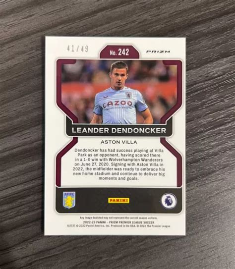 2022 23 PANINI PRIZM Premier 242 Leander Dendoncker Rouge Breakaway