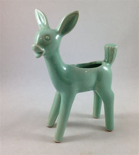 Vintage Art Pottery Deer Doe Planter Mccoy Pottery Deer