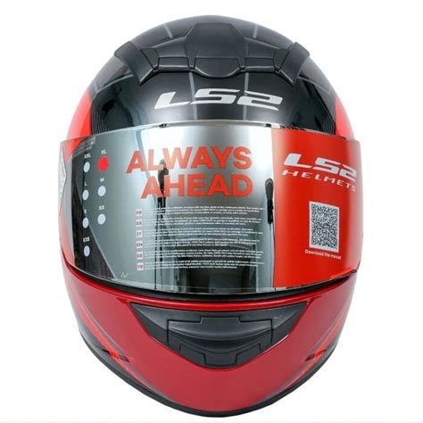 LS2 FF352 Kascal Gloss Black Red Full Face Helmet Buy Online In India