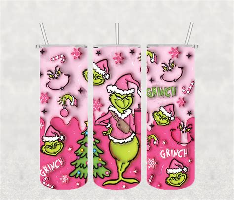 D Inflated The Grinch Tumbler Png Grinch Png Christmas Co Inspire