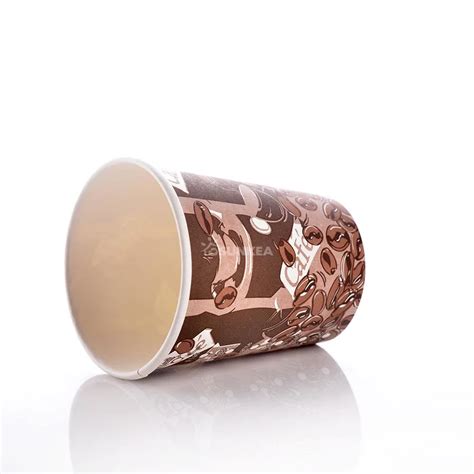 Sunkea Custom Disposable Single Wall Hot Drinking Kraft Paper Coffee Cups With Lids Free Sample