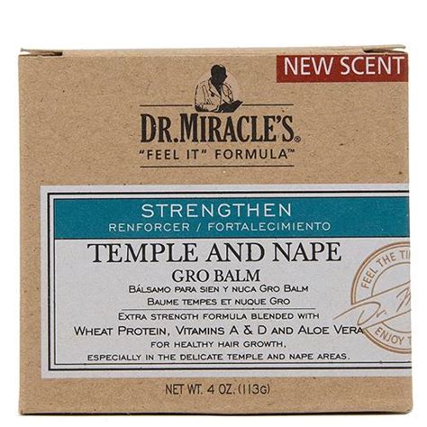 Dr Miracles Strengthen Temple Nape Gro Balm Regular Strength 4 Oz