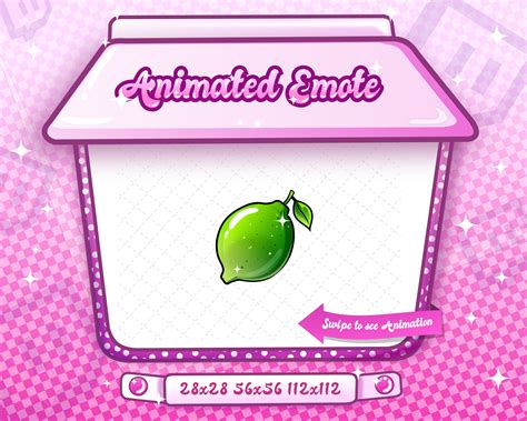 Animated Emote Lime Emote Animated Lime Emote Lime Sparkle Etsy India