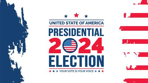 Usa 2024 Presidential Elections Event Banner Background Card Poster