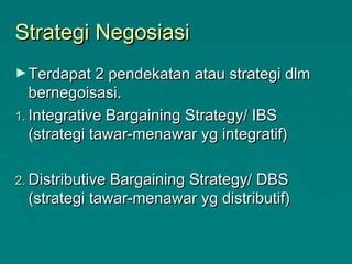 TEKNIK NEGOSIASI MATERI NEGOSIASI PPT