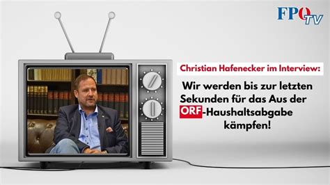 Christian Hafenecker Wir werden bis zur letzten Sekunden für das Aus