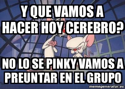 Meme Personalizado Y Que Vamos A Hacer Hoy Cerebro No Lo Se Pinky