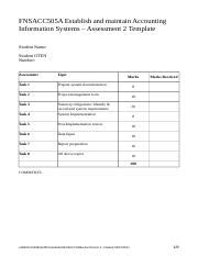 FNSACC505A A2Temp FNSACC505A Establish And Maintain Accounting