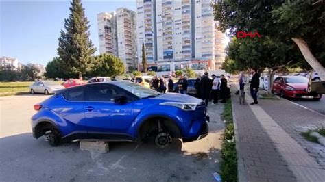 Otomobilin Lastiklerini Jantlar Yla Birlikte Ald Lar Son Dakika