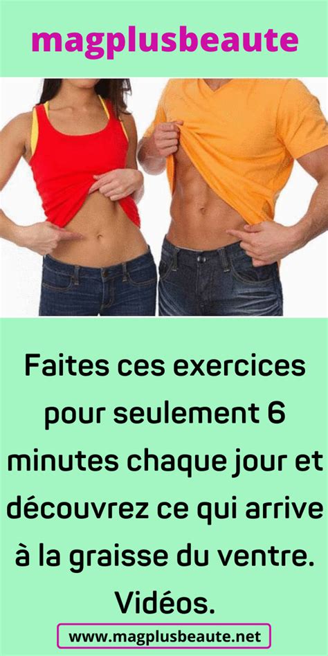 Faites Ces Exercices Pour Seulement 6 Minutes Chaque Jour Et Découvrez Ce Qui Arrive à La