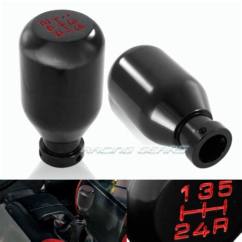 Universal Jdm Type R Style Black 5 Speed Manual Aluminum Gear Stick Shift Knob Ebay