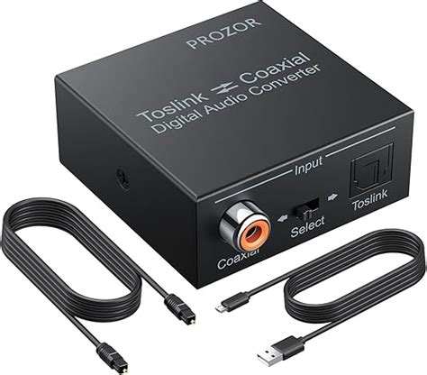 Convertisseur Numérique Coaxial à Optique SPDIF Toslink Convertisseur