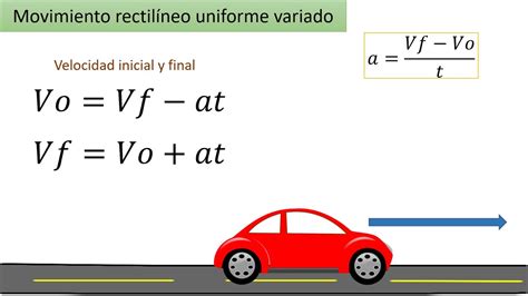 Movimiento Rectil Neo Uniforme Variado Determinar La Velocidad Inicial