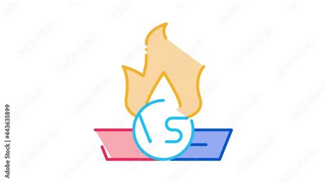 Battle Logo Icon Animation. color Battle Logo animated icon on white ...