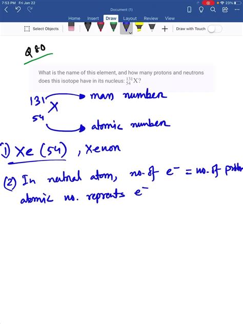 SOLVED:Identify the element from the atom shown. What are the atomic ...