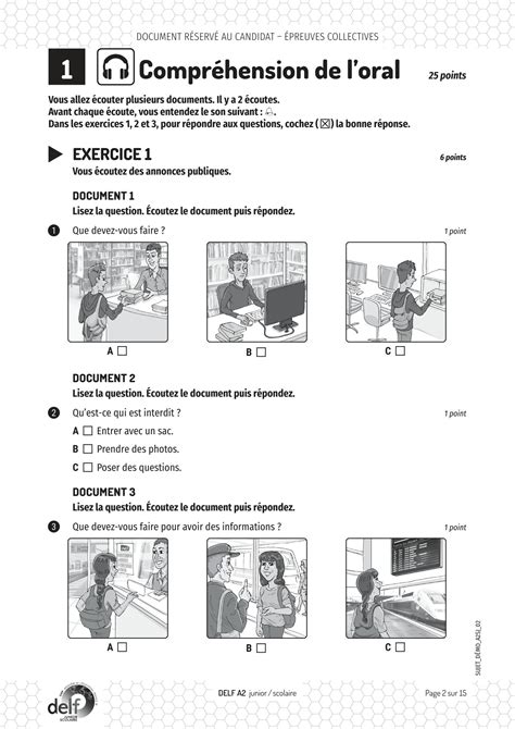 SOLUTION Delf A2 Scolaire Et Junior Sujet 1 Studypool