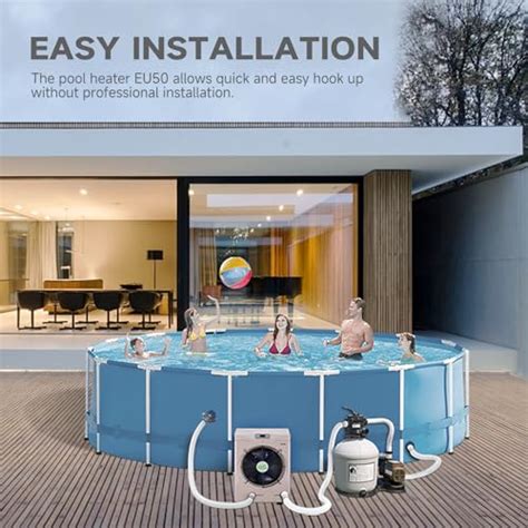 Eco Pooltech Swimming Pool Heat Pump Swimming Pool Heater For Above