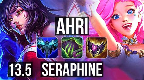 Ahri Vs Seraphine Mid 10 1 6 Legendary 500 Games 900k Mastery