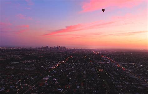 Landscape Cityscape Aerial View Hot Air Balloons Wallpapers HD Desktop And Mobile Backgrounds