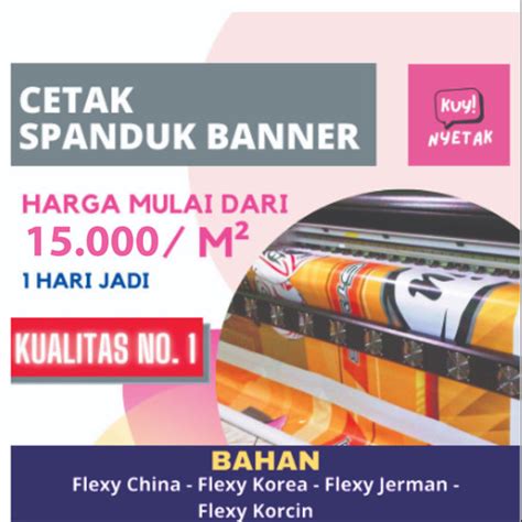 Jual Cetak Print Spanduk Super Murah Banner Flexy 280gr Siap