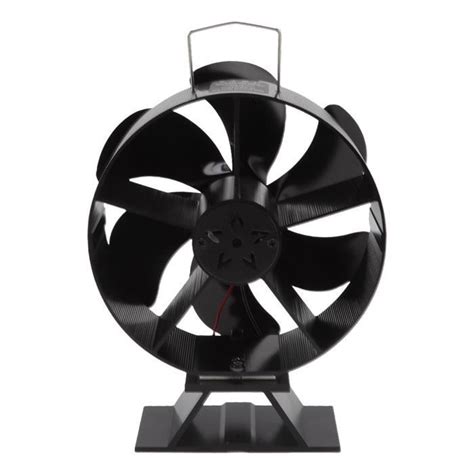 Keenso Ventilateur De Po Le Bois Aliment Par Chaleur Lames