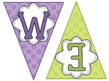 Polka Dots Welcome Bunting Banner By Teachery Tidbits Tpt