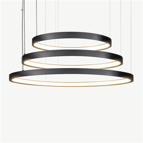 Led Ring Pendant Lamp Halo Mm Black Lightinova