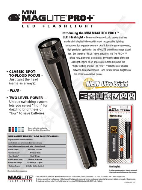 D Cell Maglite Parts Diagram