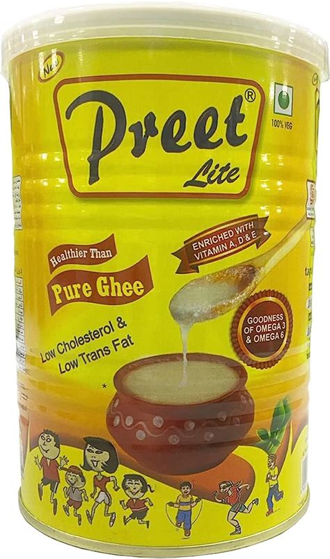 Preet Lite Vegetable Ghee Low Cholesterol And Low Trans Fat 1L Buy