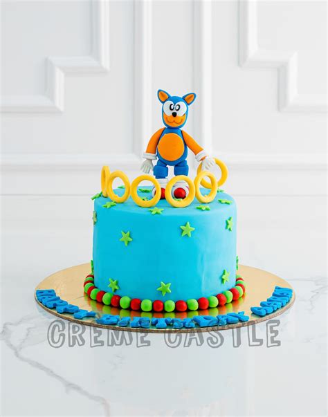 Sonic Rings Cake – Creme Castle