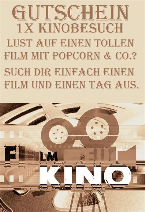 Kino Gutscheine Ein Kinobesuch Als Geschenkidee Gutscheinspruch De