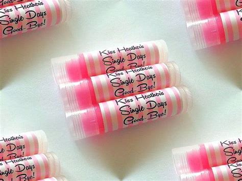 Pink Stripe Strawberry Flavored Personalized Lip Balms For Etsy