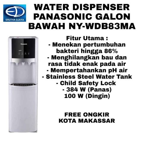 Jual Panasonic Water Dispenser Galon Bawah Nywdb Ma Shopee Indonesia