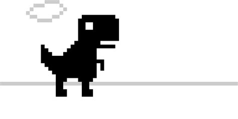 Chrome dino game pixel art