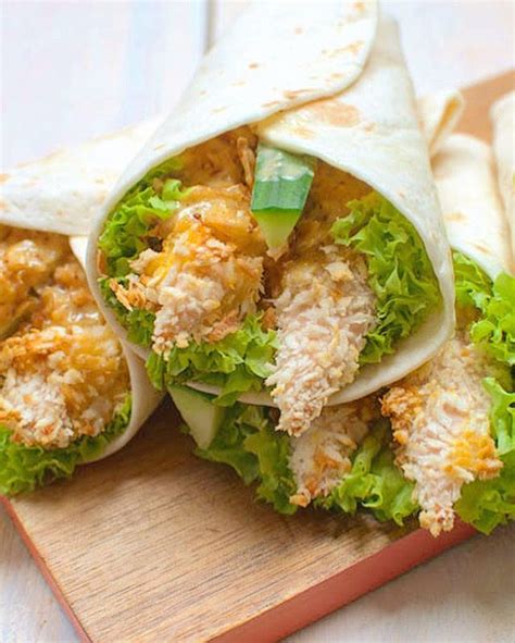 Recept Wraps Met Krokante Kip En Honing Mosterdsaus Savory Sweets