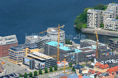 Luftbild Rostock Neubau Hochhaus Baustelle Der Hotelanlage Im