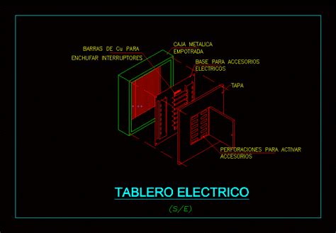 Isometrico Tablero Electrico En Autocad Librer A Cad